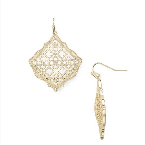 Kendra Scott Kirsten Drop Earrings in Filigree - Picture 2 of 7
